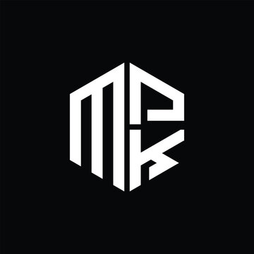 
MPK logo MPK icon MPK monogram MPK letter minimalist Circle flat Unique modern abstract logo design.