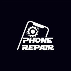 mobile accessories store and repair store logo design vector format