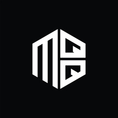 MQQ logo MQQ icon MQQ monogram MQQ letter minimalist Circle flat Unique modern abstract logo design.