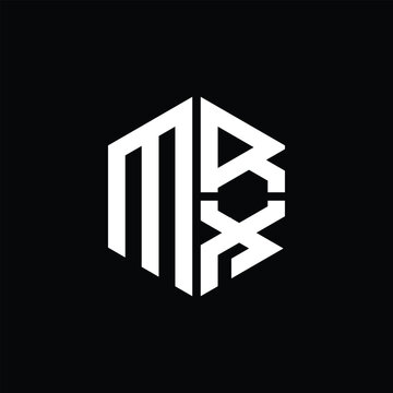 MRX logo MRX icon MRX monogram MRX letter minimalist Circle flat Unique modern abstract logo design.