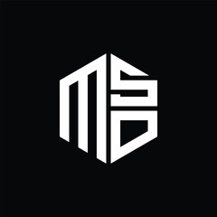 MSO logo MSO icon MSO monogram MSO letter minimalist Circle flat Unique modern abstract logo design.