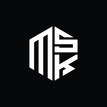 MSK logo MSK icon MSK monogram MSK letter minimalist Circle flat Unique modern abstract logo design.