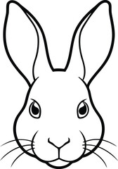 Fototapeta premium vector illustration of a rabbit