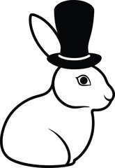 vector illustration of a rabbit