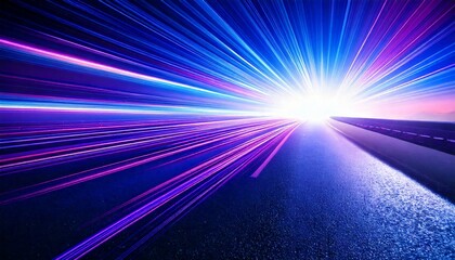 Technology, speed, and motion converge in this dynamic, panoramic abstract background filled with radiant light trails and high-energy flow, evoking a futuristic atmosphere of progress, innovation, co