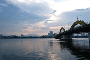 Dragon Bridge in Da Nang , Vietnam. High quality photo