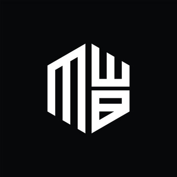 MWB logo MWB icon MWB monogram MWB letter minimalist Circle flat Unique modern abstract logo design.