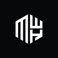 MWH logo MWH icon MWH monogram MWH letter minimalist Circle flat Unique modern abstract logo design.