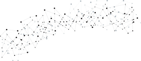 Obraz premium vector design of abstract connected dots and lines