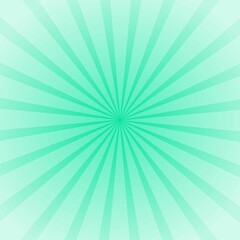 Radiant Green Starburst with Alternating Rays on Light Background