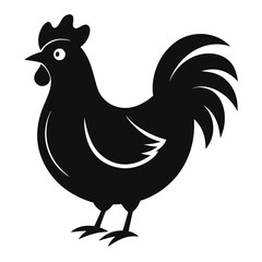 Silhouette of a Rooster