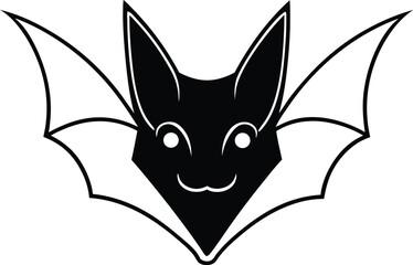 black and white cat head