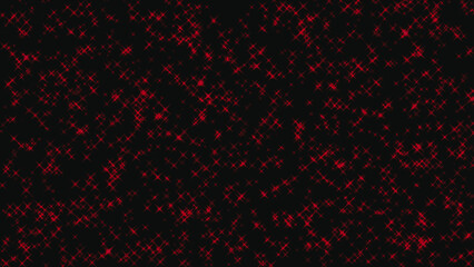 Festive background - red stars on a black background, for Christmas and new year