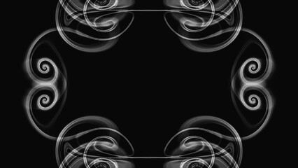 Background with abstract monograms