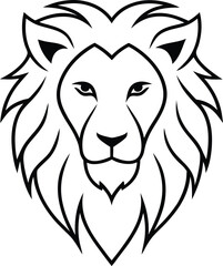 lion head vector illustration