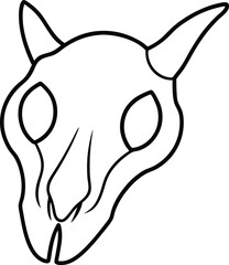 vector illustration of an abstract cat