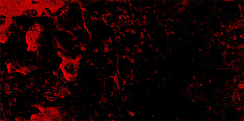 Abstract black and red paint wall cement texture. Dirty rustic fire red texture. Dark red grungy horror scary background. Grungy red canvas background or texture. Old and grainy red paper texture