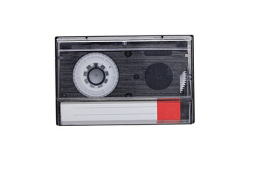 Vintage cassette. Single vintage or old retro cassette tape isolated on white. Suitable for marketing or business purposes. PNG file