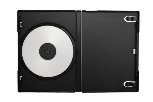 CD box. dvd software package template, PNG, isolated on PNG.