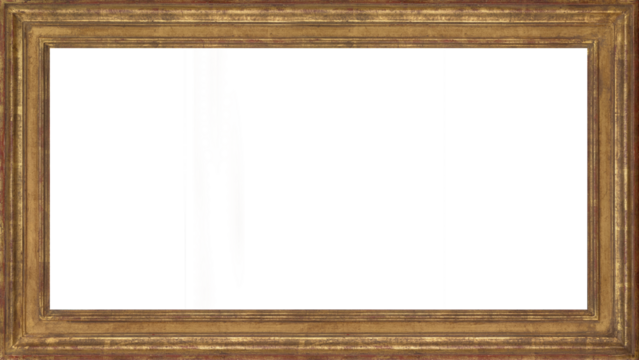 Picture Frame 16:9 4K TV Size Brown Wood Rustic Antique