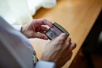 Groom Prepares For Wedding Ceremony