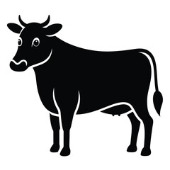 Silhouette of a Cow