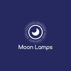 moon logo design vector