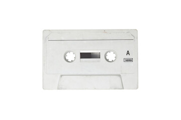 Vintage cassette. Single vintage or old retro cassette tape isolated on white. Suitable for marketing or business purposes. PNG file