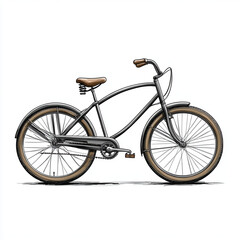 Fototapeta premium bicycle isolated on white