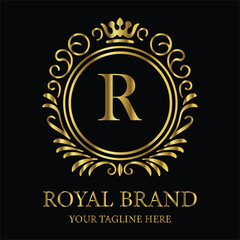 Fototapeta premium A captivating vector illustration featuring a boat, an abstract symbol of the world, and a warning triangle for a hazard sign LOGO R