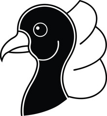 vector illustration of a duck