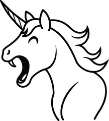 vector illustration of a horse