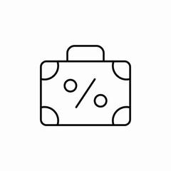travel discount icon sign vector
