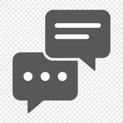 chat icon set. Speech bubble icon vector