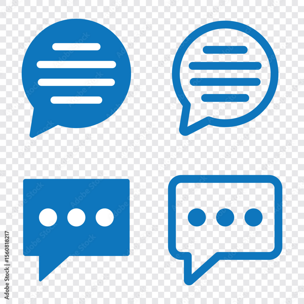 Poster chat icon vector isolated on background. trendy message symbol.comment icon speech bubble symbol cha