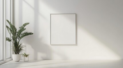 empty white room with window