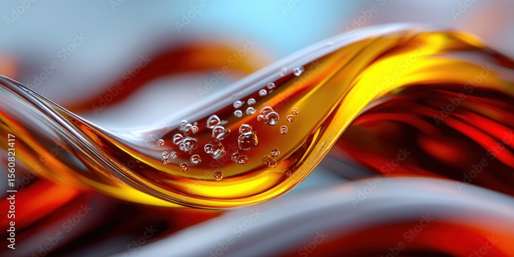 Poster close-up of swirling hot coffee with bubbles and steam in motion captured with high detail and vibra