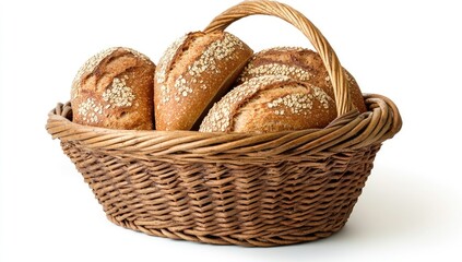 Basket of artisanal rolls