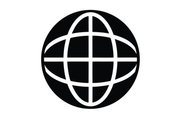 globe in a cage vector icon