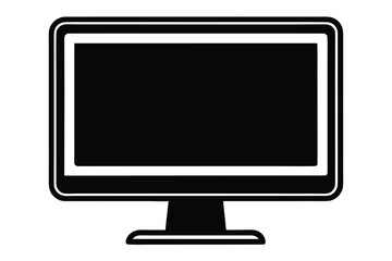 computer monitor isolated on white