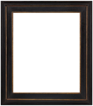 Picture Frame Rustic Black Brown Wood Antique