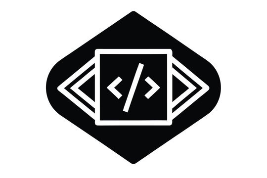 code editor vector icon