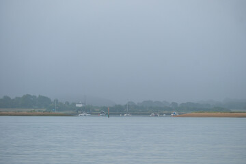 Newton Creek on the Isle of Wight and the boating entrance to the moorings and creek.