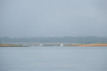 Newton Creek on the Isle of Wight and the boating entrance to the moorings and creek.