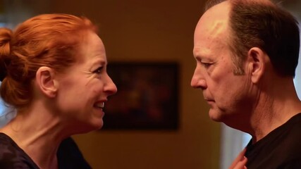 man and woman in conflict, married couple arguing, couple arguing