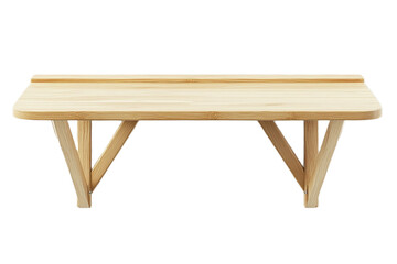 Fototapeta premium Minimalist wooden table showcasing sustainable design and material