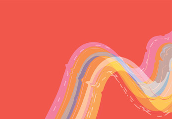 Abstract colorful background with dynamic shapes pattern Vector illustration in flat style.