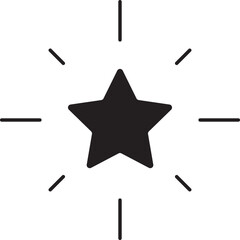 Star icon. Star symbol vector illustration for graphic and web design.