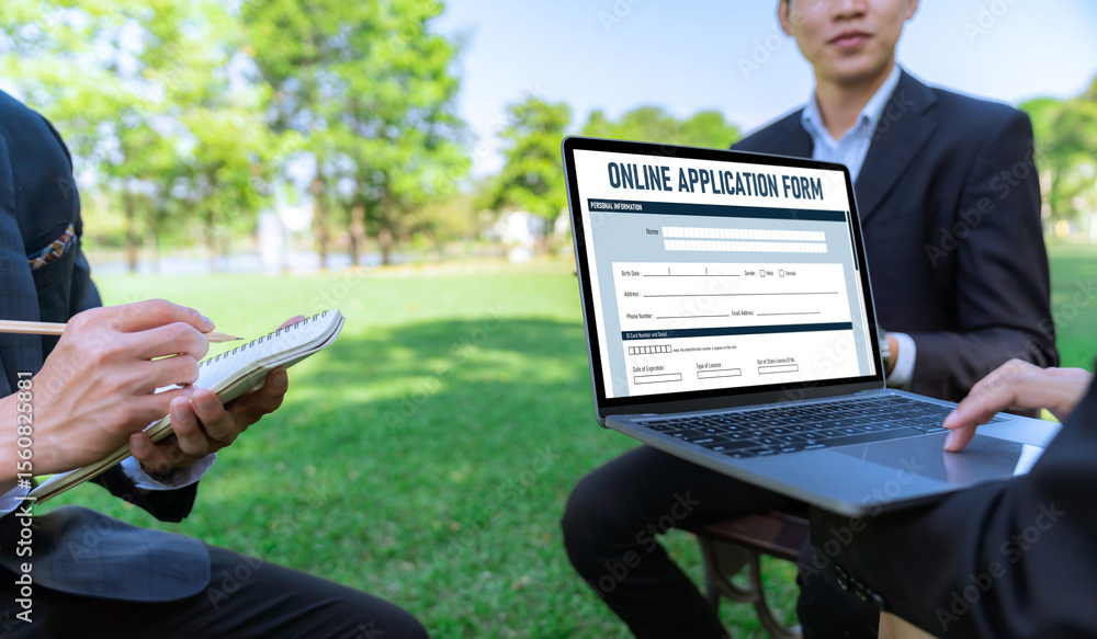Poster online application form for brisk registration on the internet website