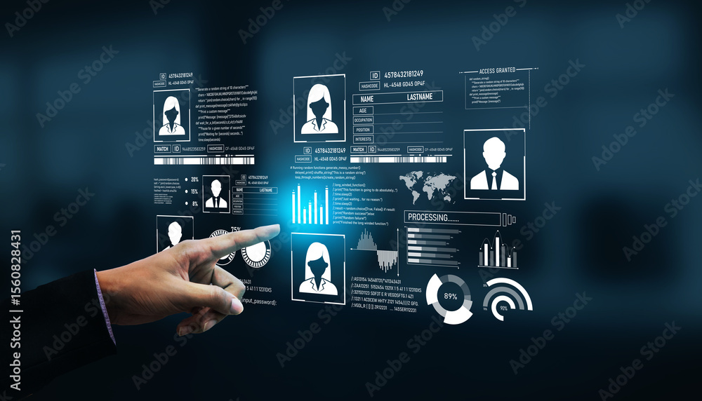 Poster id security ensures personal data protection with secure login systems, digital identity safeguards,